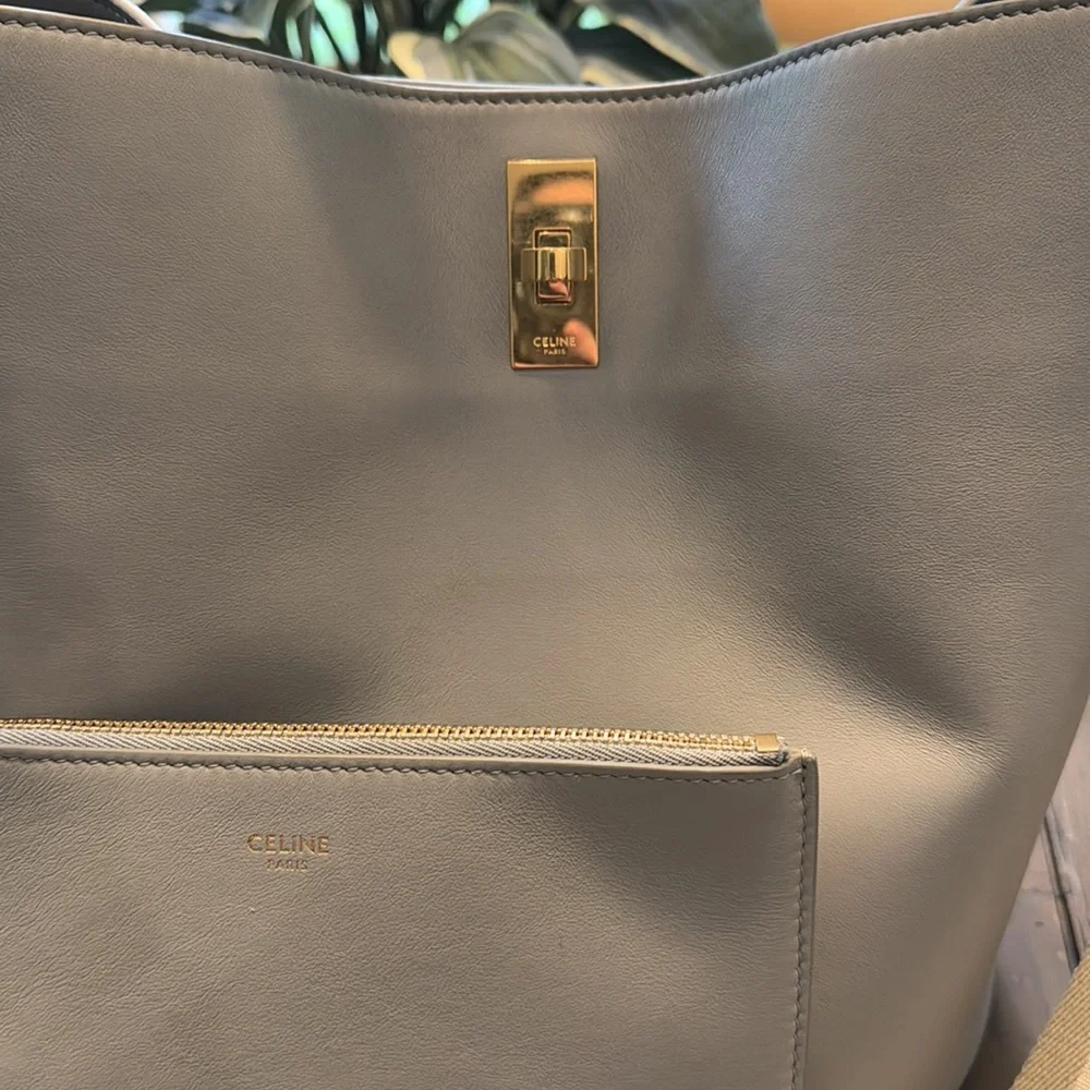 Celine 16 Bucket Tote Bag w Strap and Pouch - Picture 5 of 7